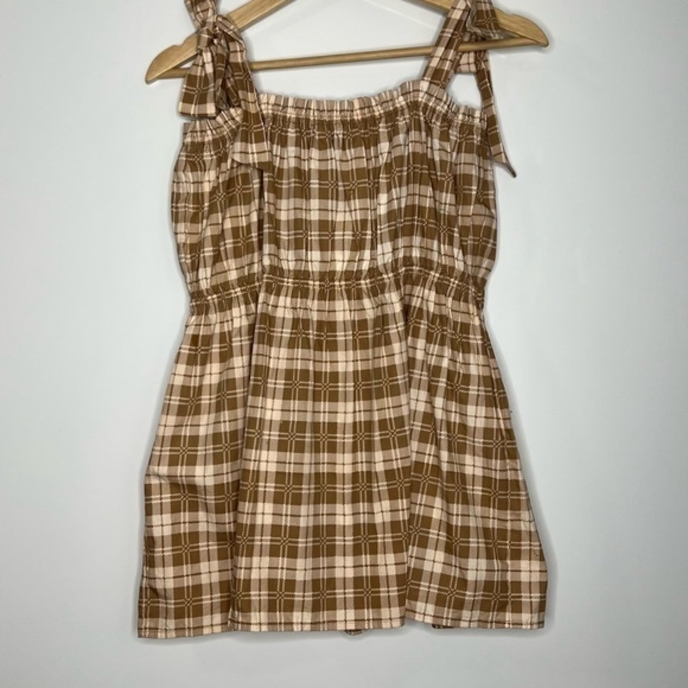 Anthropologie Faithfull The Brand Moretta Top - Lori Check Print - Picture 5 of 12